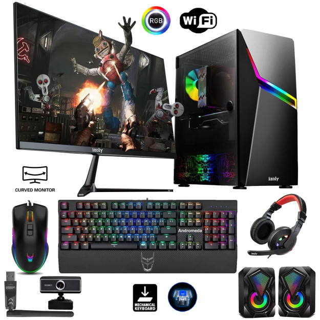 Izoly Obelisk I510400f 16 Gb 512 Gb Ssd m2 Nvme R580 8 Gb 256 bit 24 dyuymli o'yin ish stoli 1Pc148864