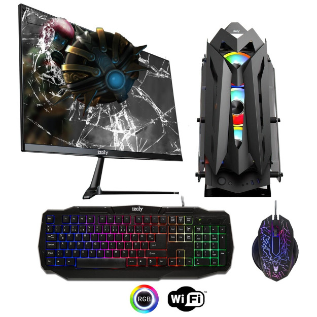 Izoly Isis I510400F 16GB 256GB Ssd R550 4GB Ddr5 24 dyuymli o'yin ish stoli kompyuteri 1Pc148830