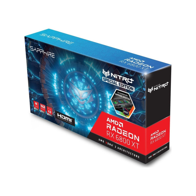 Видеокарта Sapphire Amd Radeon R 6800 T 16 Гб 256 Бит Gddr6 Pcıe 40 113040120G