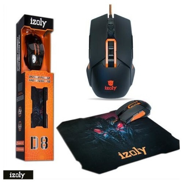 Игровая Мышь Izoly D8 И Коврик Для Мыши