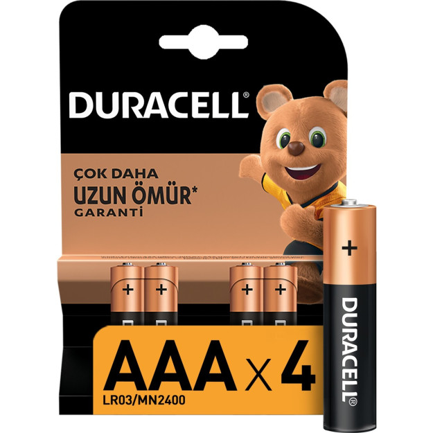 Yupqa tutqichlar uchun Duracell 4l aaa batareyasi 10354275-00023