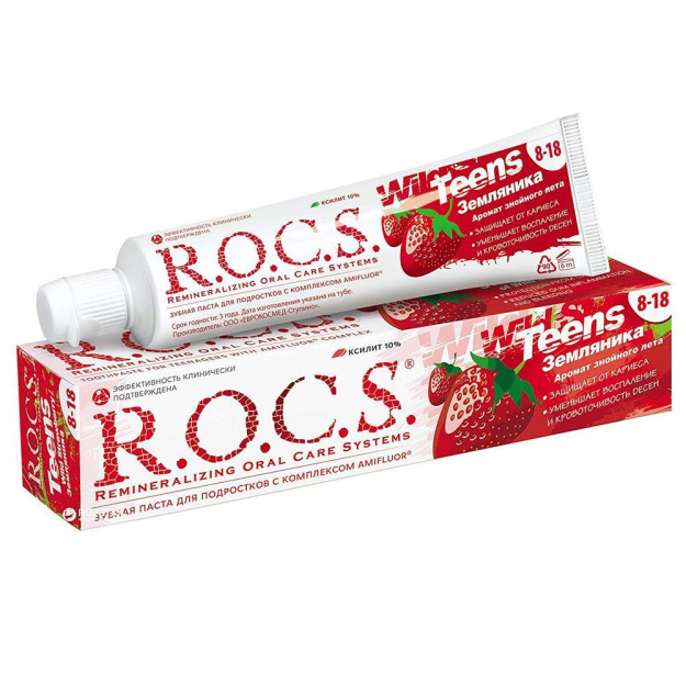 Yovvoyi Qulupnay Bilan Rocsteen Tish Pastasi 60 Ml 818 Yil 10356126-00004