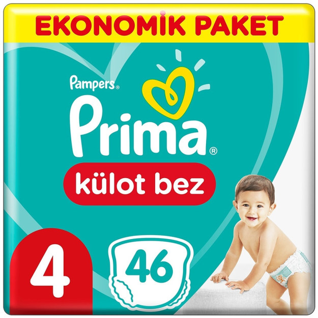 Prima Külot Bebek Bezi Eko Paket 4 Beden 46 Adet 10355037-00176