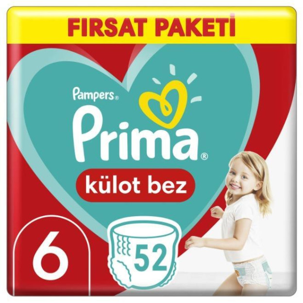 Prima Külot Bebek Bezi Fırsat Paketi 6 Beden 52 Adet 10355037-00169
