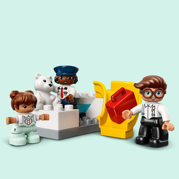 Lego Duplo Town Airplane And Airport 10961 Building Blocks Kichkintoylar Uchun Ijodiy O'yin To'plami