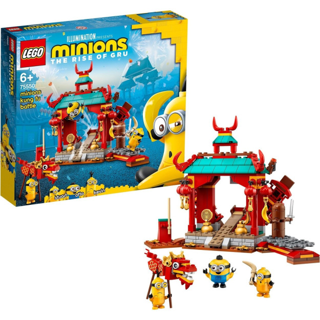 Lego Minions Minions Kung Fu Fight 75550 Creative Kids Toy Building Block 310 Шт