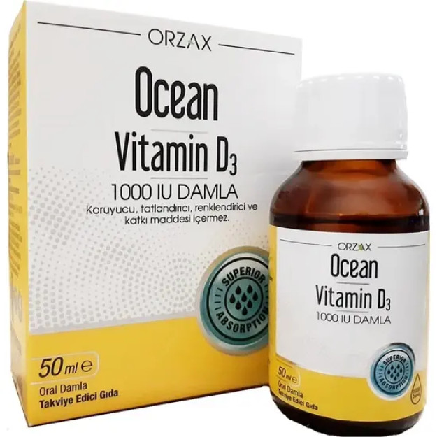 Okean D3 vitamini 1000 IU 50 ml tomchi