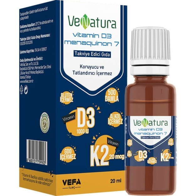 VeNatura Витамин D3 K2 20мл Капли