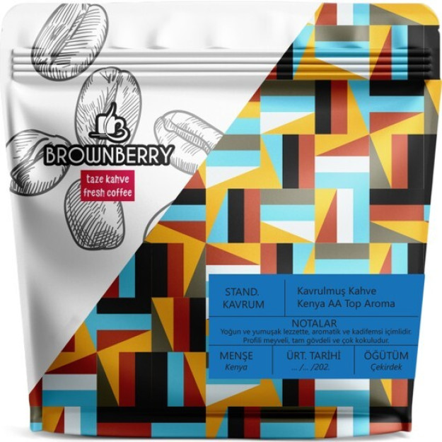 Brownberry Kenya Arabica Aa Top Aroma Roasted Coffee Light Roast
