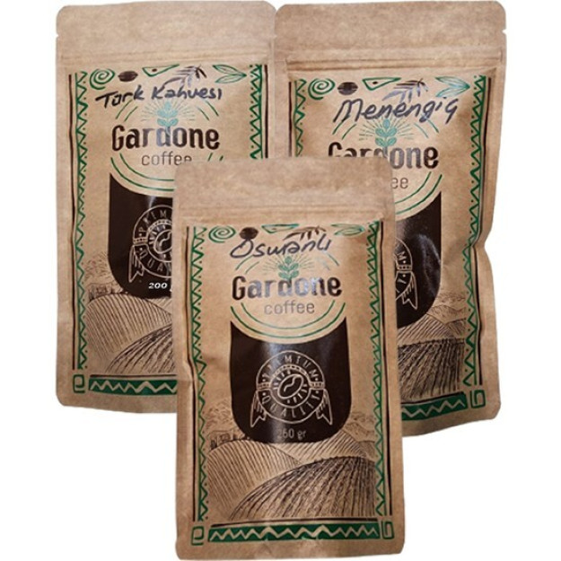 Турецкий Кофе Gardone (Средней Обжарки) 200 Гр + Османский Кофе 250 Гр + Кофе Menengiç 250 Гр