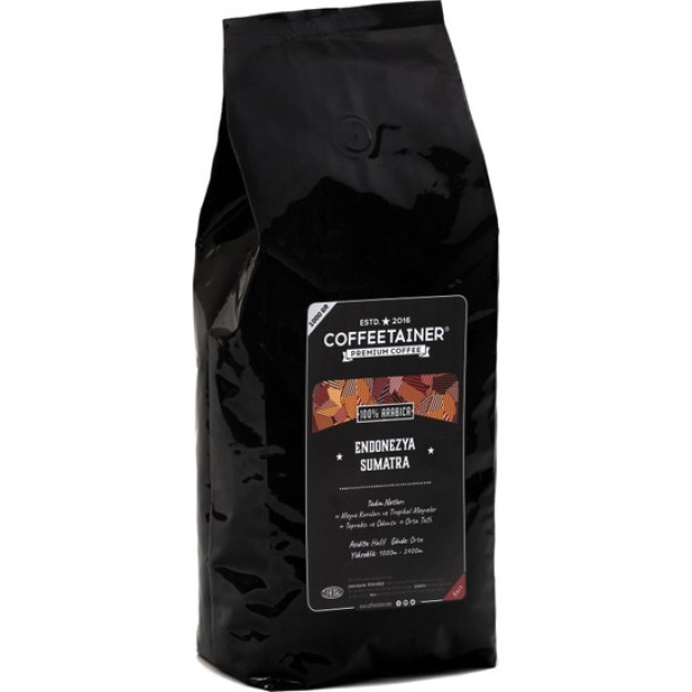 Coffeetainer Indonesia Sumatra Filtrlangan Qahva 1 Kg