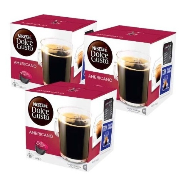Nescafe Dolce Gusto Coffee Americano 16 Kapsulali 3 Paket
