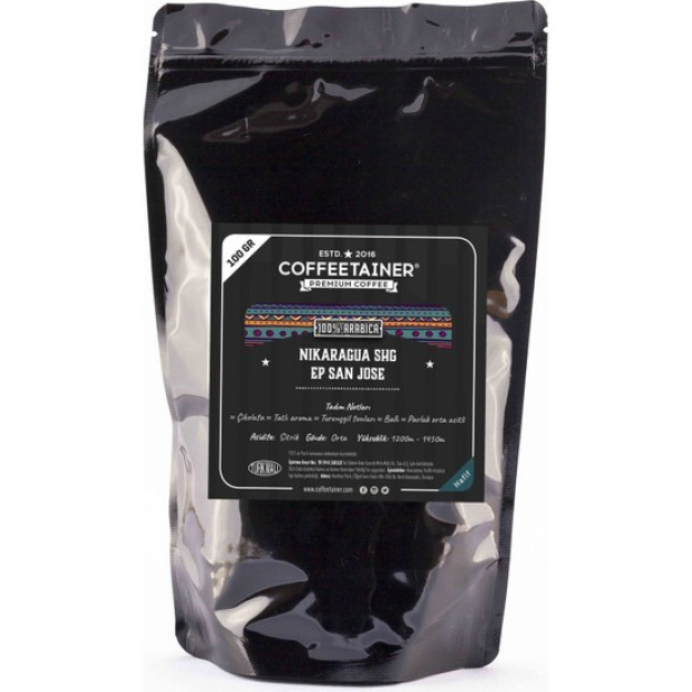 Coffeetainer Nicaragua Bean Coffee (100% Arabica) 100 Gr