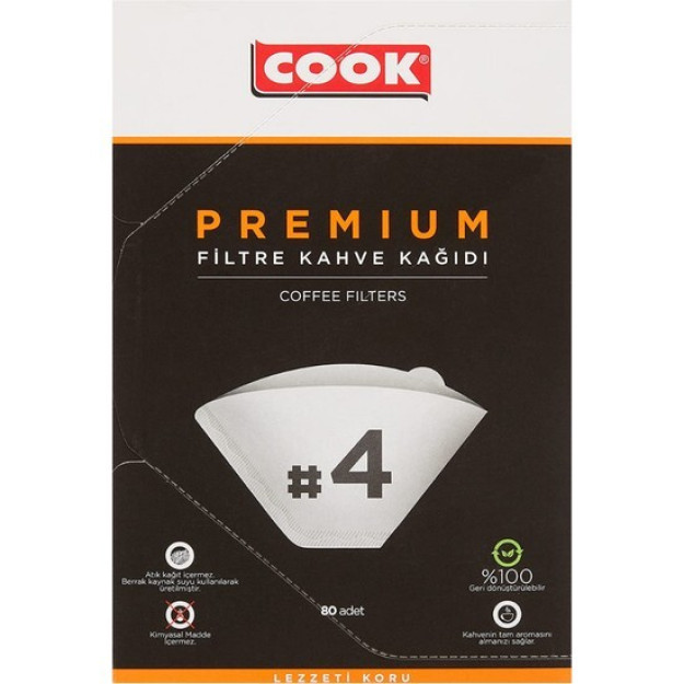 Фильтровальная Бумага Для Кофе Cook Premium, Размер 4