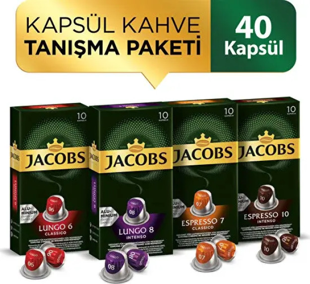 Кофе В Капсулах Совместимый С Nespresso 40 Шт Набор Для Знакомства Jacobs
