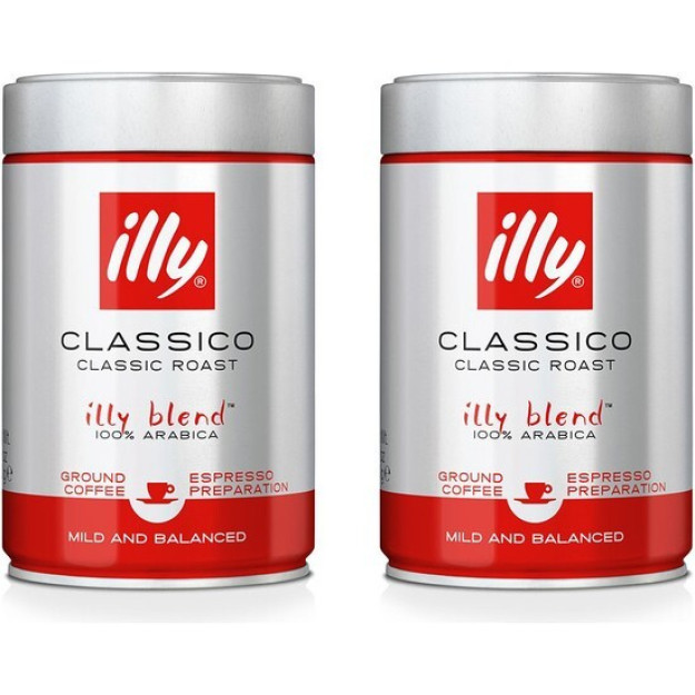 Illy maydalangan qahva (2x 250 gr) o'rtacha qovurilgan