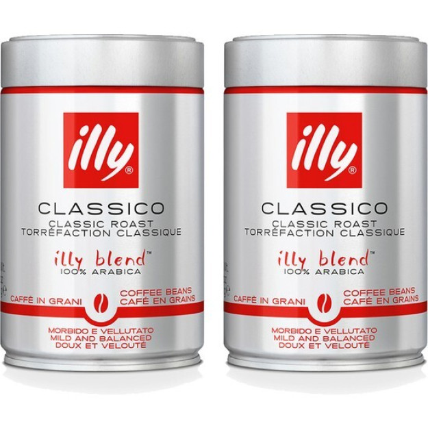 Illy Bean Coffee (2x 250 gr) - o'rtacha qovurilgan