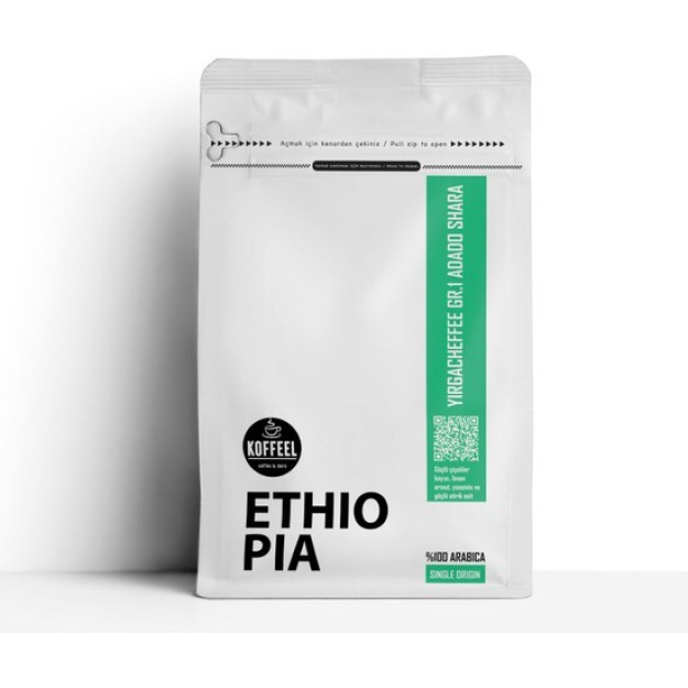 Kofeel Efiopiya Yirgacheffee Gr1 Adado Shara 100% Arabica
