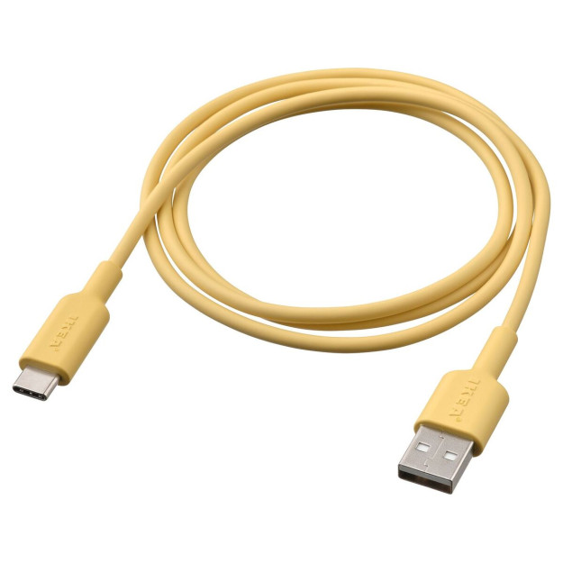 Sıttbrunn Usb-C - Кабель Usb, Светло-Желтый, 1 М