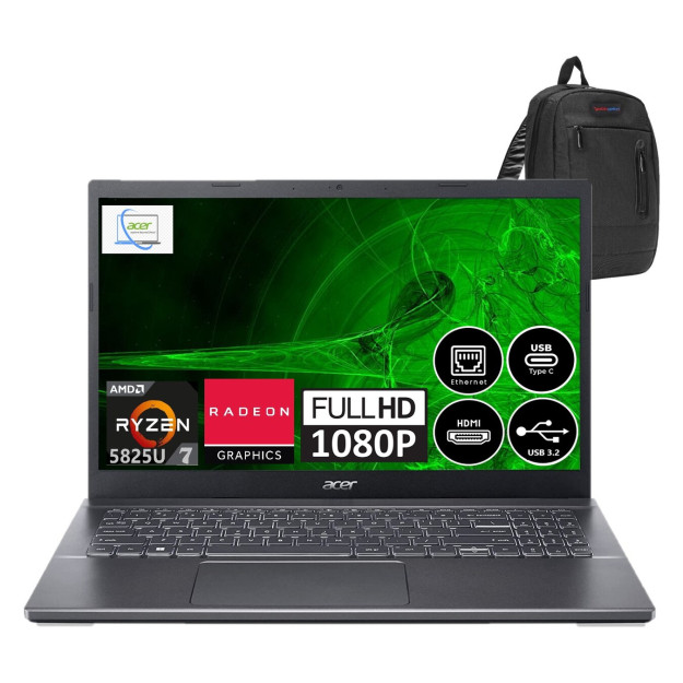 Acer Aspire 5 A51547 Amd Ryzen 7 5825u 32 Gb 1 TB Ssd Windows 11 uy 156 dyuymli portativ FHD Nk80ey017 + Zettacanta