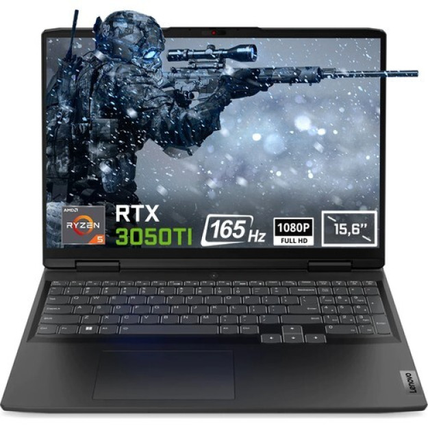 Lenovo 82sb00b5t Ideapad Gaming 3 15arh7 Amd Ryzen 56600h 16GB 512GB SSD Rt 3050ti 4GB 156 dyuymli Freedos Full Hd portativ o'yin kompyuteri