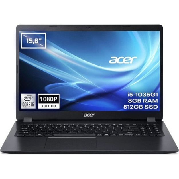 Acer Etensa 15 E21552531 Intel Core I51035g1 8GB 512GB Ssd 156 Dyuymli Full Hd Portativ FreeDos Neg8ey002
