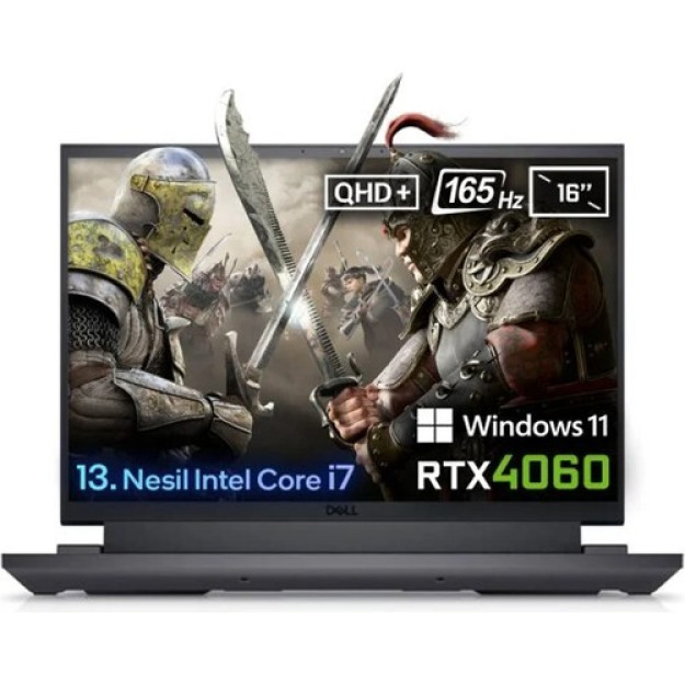 Dell Gaming G16 7630 G167630005wh Intel Core İ713650h 16 Гб Ddr5 512 Гб Ssd Rt 4060 8 Гб 16 Дюймов Qhd+ Windows 11 Домашний Портативный Игровой Пк