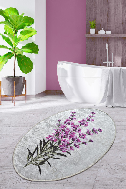 Lavender Oval Djt 60x90 см Коврик для ванной, Ковер для ванной