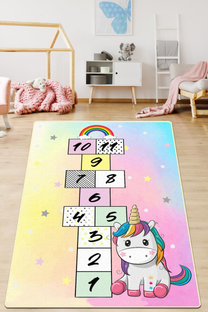 Rayu Djt Kids and Baby Carpet Washable, Non-Slip Base