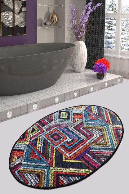 Maglie Oval Djt 60x90 sm hammom uchun gilam, hammom uchun gilam