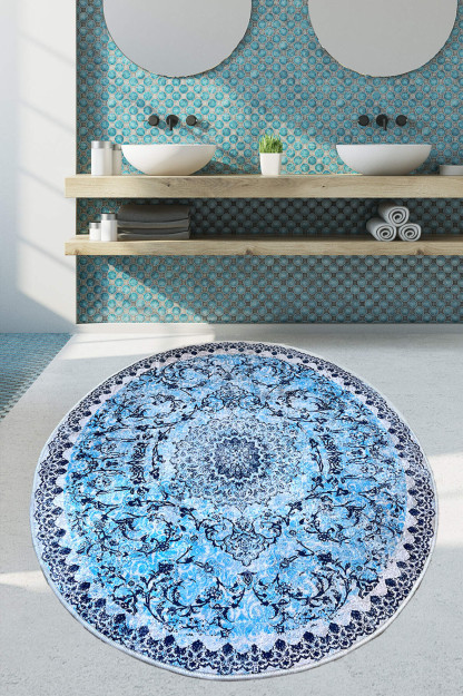 Raiya Diameter Djt 80X80 См Коврик Для Ванной Моющийся Нескользящий