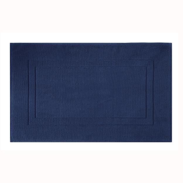 Sof paxta toji 50x80 sm Indigo oyoq sochiq to'q ko'k singl