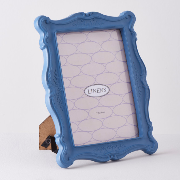 Azure oval choyshab 13x18 sm ramka ko'k ko'k singl