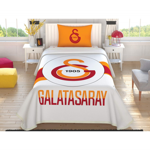 Galatasaray logotipi toj paxta litsenziyalangan Pike jamoasi ko'p rangli bitta o'rindiqli