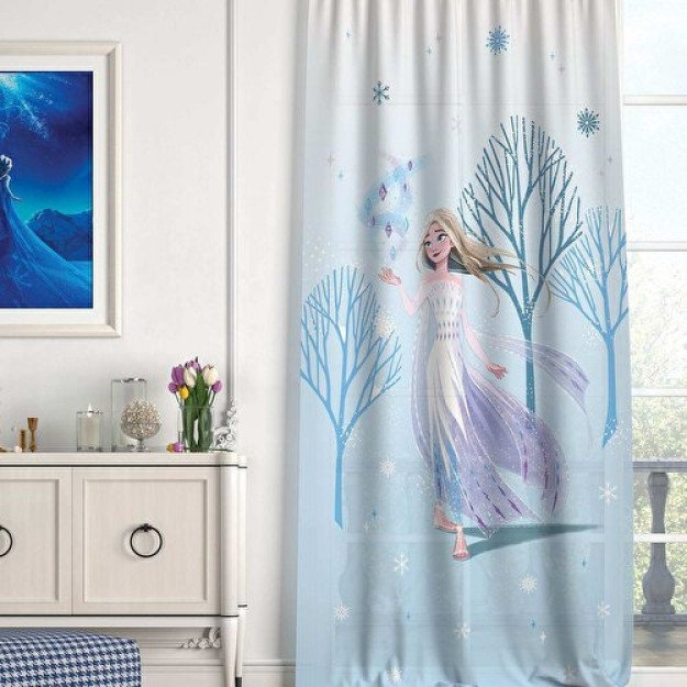 Disney Frozen Crown 2 Snowflake yagona fon pardasi rangli singl