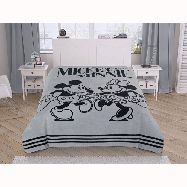 Disney Minnie&Mickey Dancing litsenziyalangan paxta er-xotin adyol ko'p rangli ikki kishilik