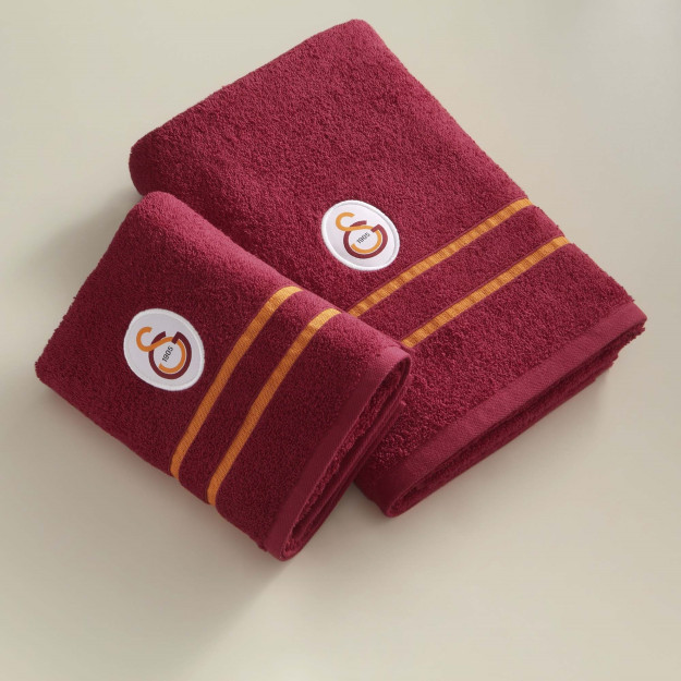 Toj litsenziyalangan Galatasaray qalbakilashtirish paxta 70x140 sm hammom sochiq qizil qizil singl
