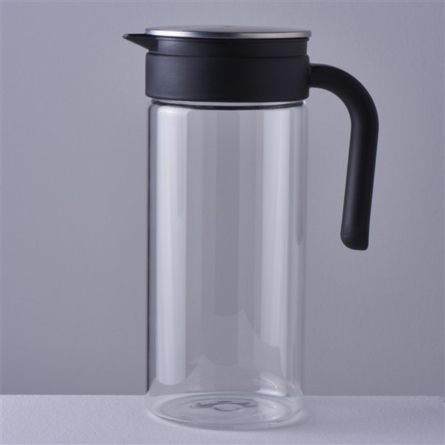 Tito choyshablari shisha idish 1400ml qora singl