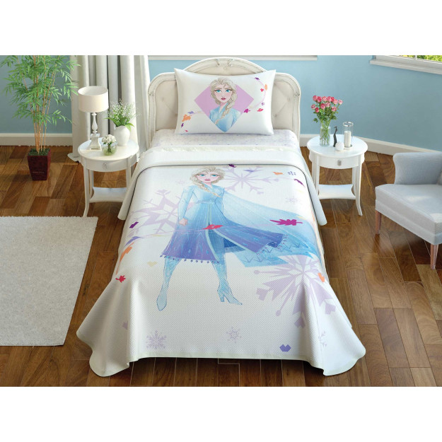 Disney Frozen 2 Crown Elza Cotton litsenziyalangan ratsion jamoasi ko'p rangli bitta o'rindiqli