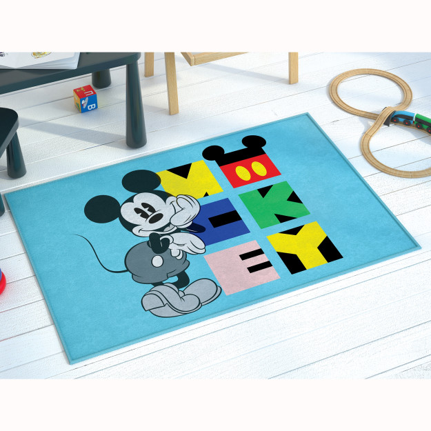 Disney Mickey Mouse 80X120 litsenziyalangan gilam rangli singl