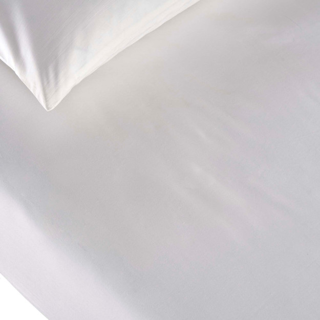 Crown butik Azure paxta choyshab shabada oq oq er-xotin