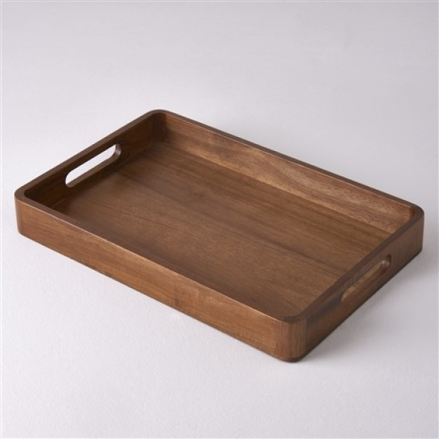 Choyshab Accacia Acacia 36x24x4 sm laganda yog'och bitta