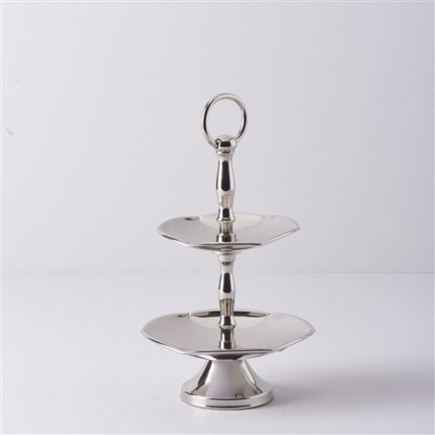 Wawe choyshablari 13x16x24 sm 2 qatlamli kumush kumush singl