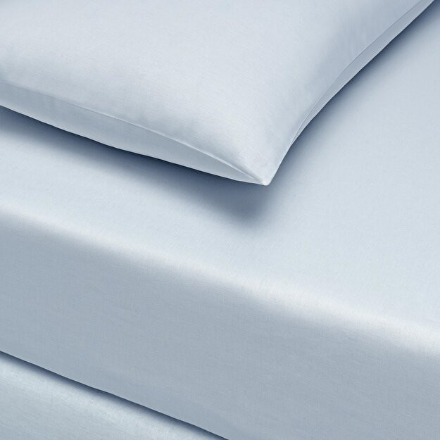 Crown Basic Ranforce King Size Комплект простыней на резинке сиреневый Синий одноместный