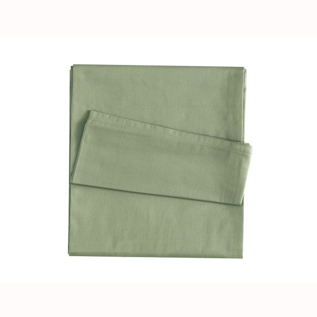 Linens смешивать и сочетать хлопок атлас двойной пододеяльник темно-зеленый Зеленый Двухместный номер