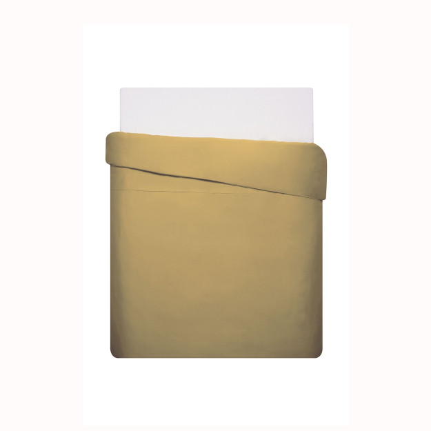 Linens aralash va mos paxta atlas bir kishilik ko'rpa-to'shak to'q yashil xantal bir kishilik