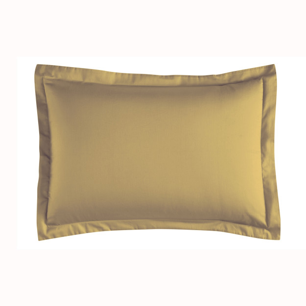 Linens Mix & Match paxta atlas yostiq sumkasi 2 qismli to'q yashil rangdagi volan to'plami xantal 2 to'plam