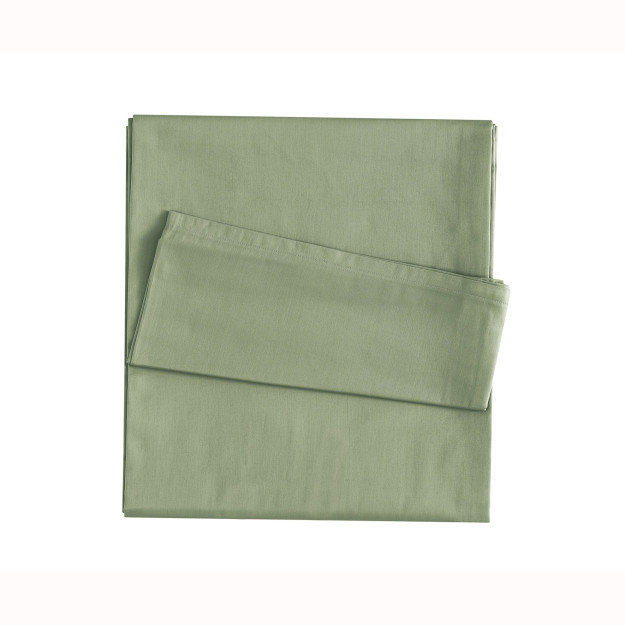Linens paxtani aralashtiring va moslang atlas bitta choyshab xantal yashil bitta o'rindiqli