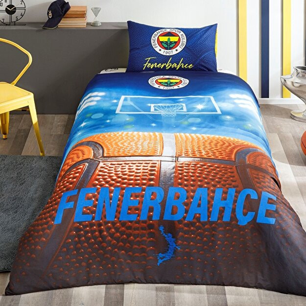 Fenerbaxche basketbol paxta yorgan toj ko'p rangli bitta o'rindiqli