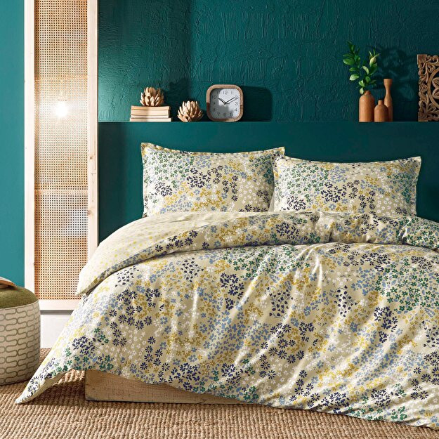 Linens Allday Fresno хлопковое атласное двуспальное пододеяльник кремовый Крем Двухместный номер